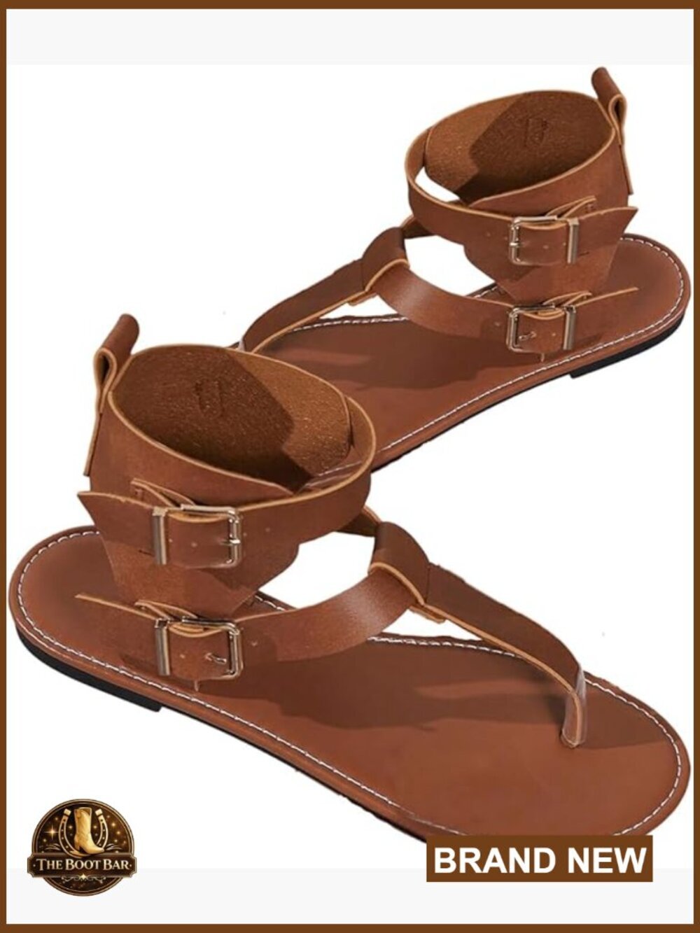 Gladiator Strap Sandals Flip Flops Fisherman Buckle Thong Sandals Open Toe Flat